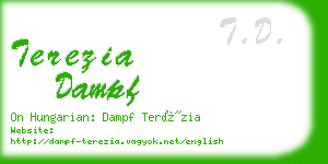 terezia dampf business card